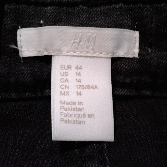 H&M Skinny High Waist Dark Gray Jeans - Picture 5 of 6